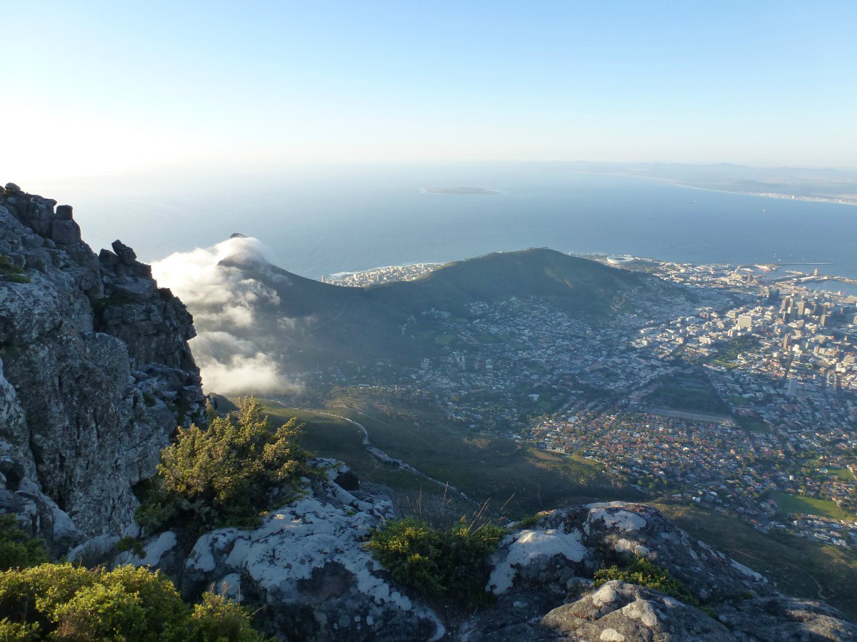 able Mountain with view on Capetown