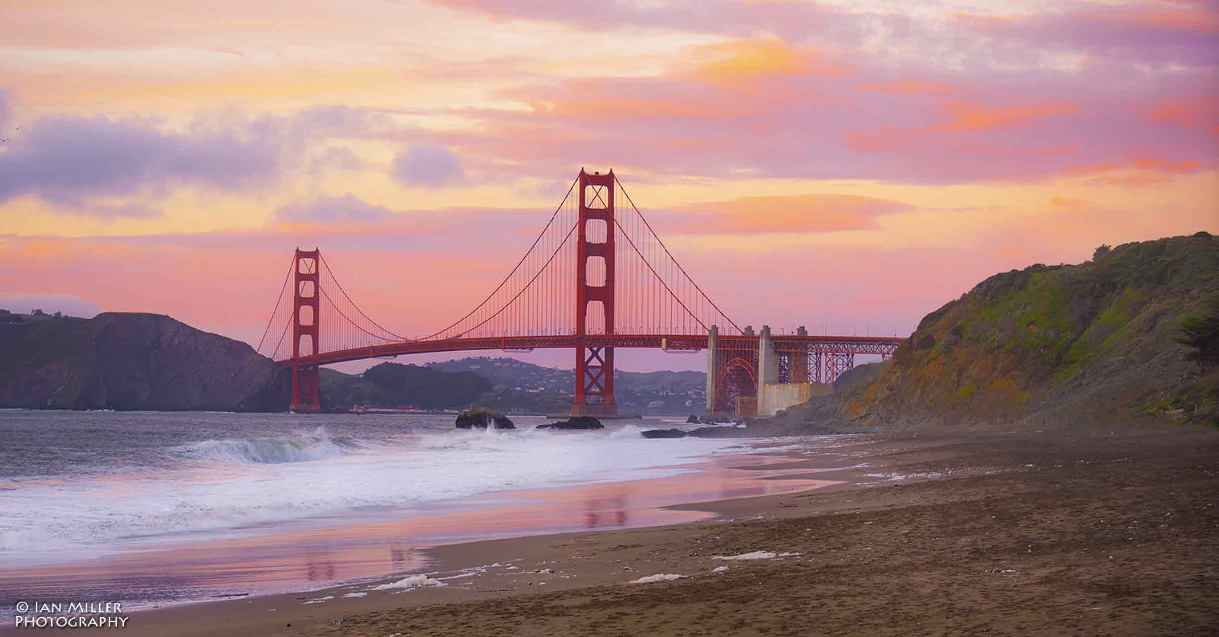 View of the Golden Gate from the Beach